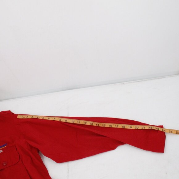 NEW Polo Sport Ralph Lauren Shirt Mens Medium Button Up Adventurer Cotton red - Picture 13 of 13